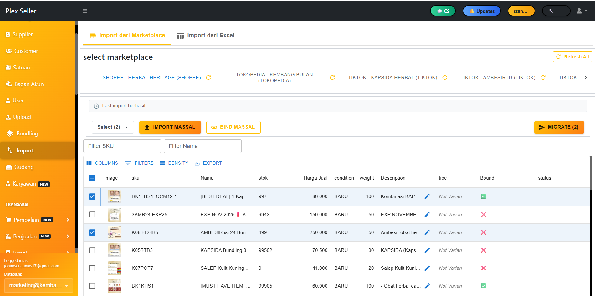 Pengelolaan Produk Plexseller
